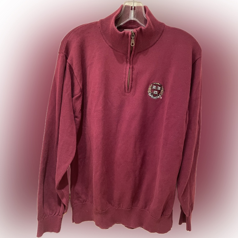Official The Coop Harvard men’s Henley cotton sweater